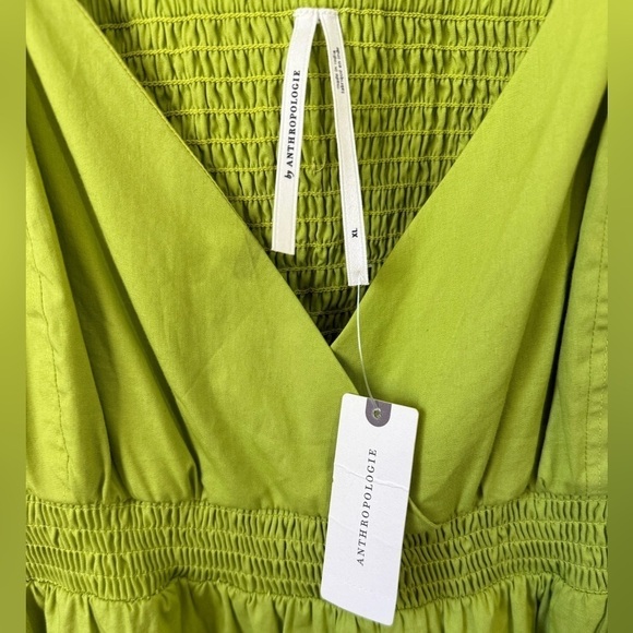 NWT Anthropologie V-Neck Tiered Bubble Hem Dress Sz XL - Picture 9 of 12